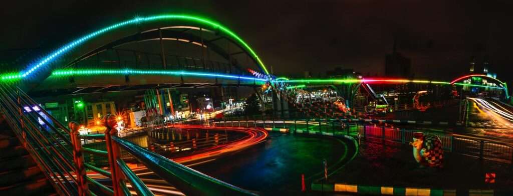 نورپردازی میدان رسالت تهران شرکت rgb